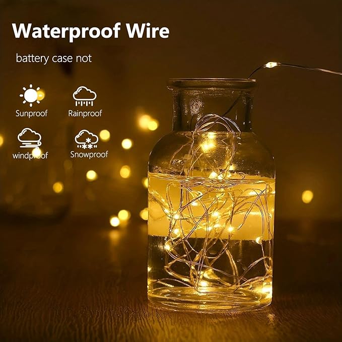 6-Pack Fairy Lights Battery Operated - Image 2