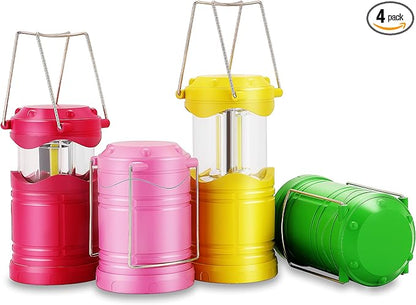 Lichamp LED Camping Lantern, 4 Pack Battery Powered Flashlight by Lichamp