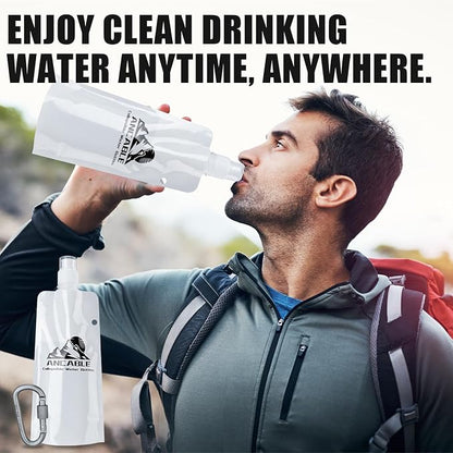 Ancable 17oz Collapsible Water Bottles, BPA-Free Water Bottle - Image 2
