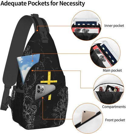 Jesus Christian Cross Sling Bag - Image 4