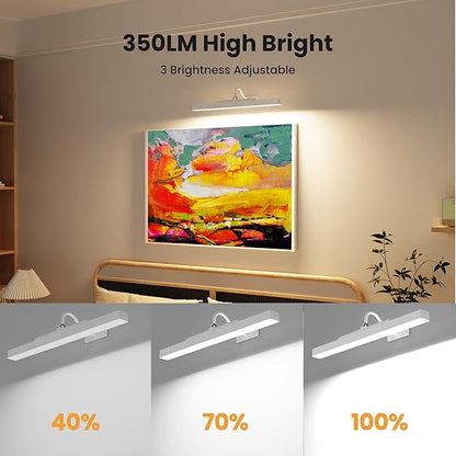 Rechargeable Picture Light for Wall Art White - Image 4