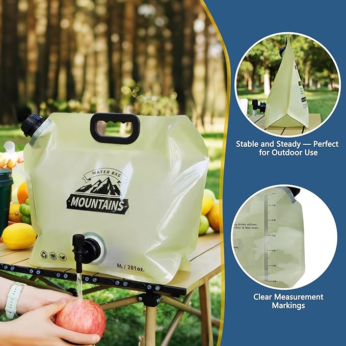 Water Jug Camping 2.1 Gallon Collapsible - Image 5