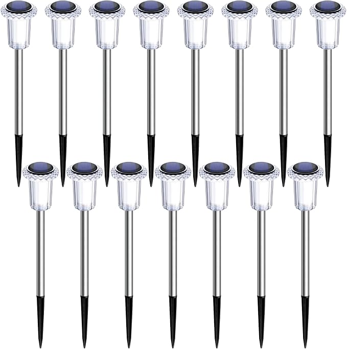 15 Pack Solar Pathway Lights Solar Lights Outdoor, Led Waterproof Yard Walkway - Image 8