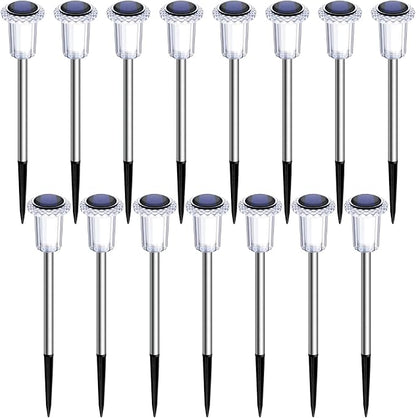 15 Pack Solar Pathway Lights Solar Lights Outdoor, Led Waterproof Yard Walkway - Image 8
