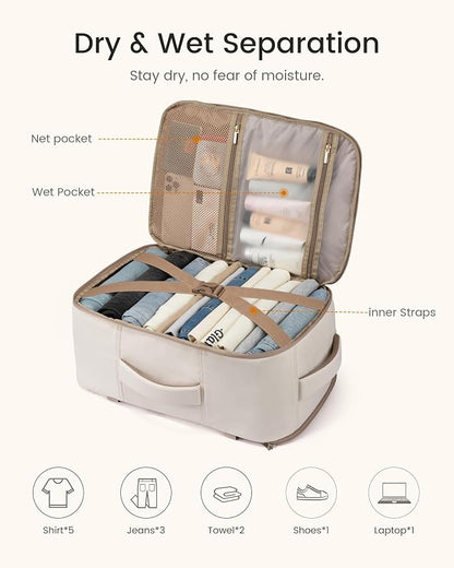 LOVEVOOK 40L Travel Backpack for Women Men, TSA Personal Item Travel Bag Fits - Image 7