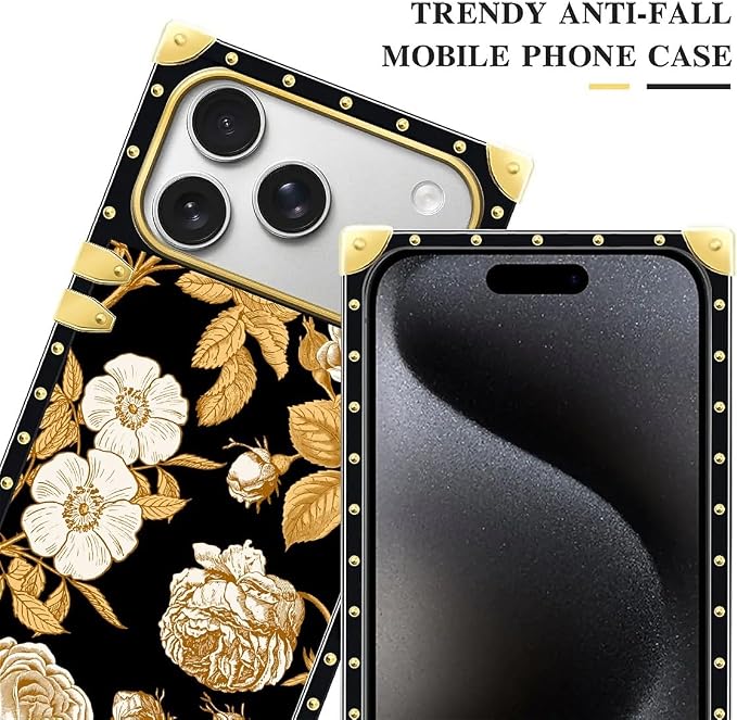 for iPhone 17 Pro Case Luxury Golden Decoration - Image 4