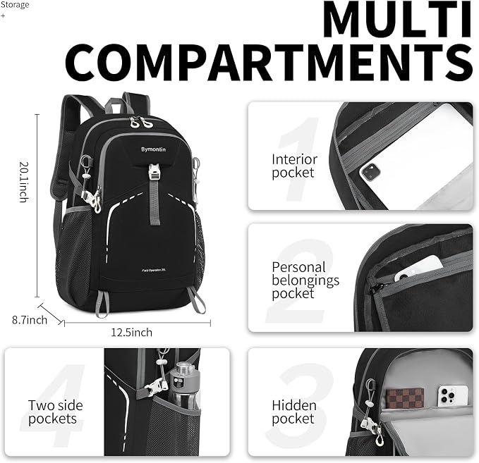 35L Lightweight Packable Backpack – Durable Foldable Daypack - Image 2