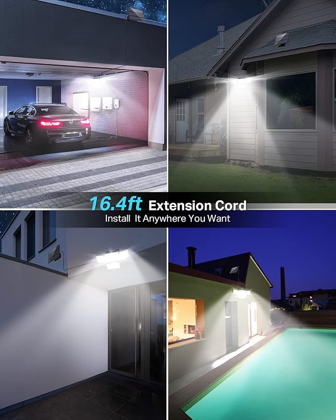 CLAONER Solar Outdoor Lights Motion Sensor 3500LM 288 LED Solar Security Lights - Image 3