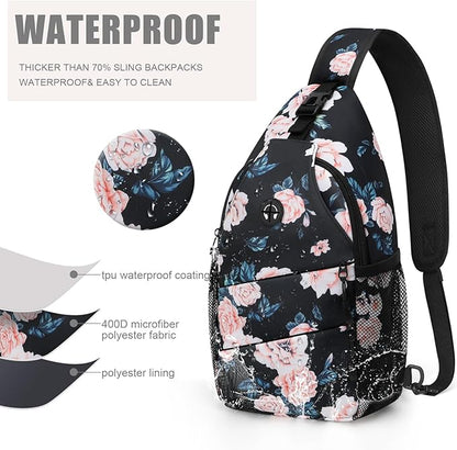 Pritent Crossbody Bags for Women Men Trendy Sling Bag Backpack Casual Chest Bag - Image 4