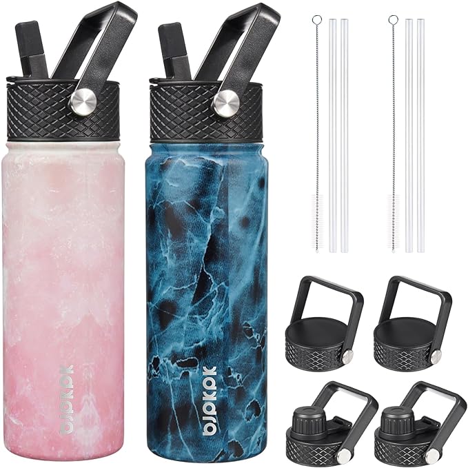 BJPKPK 2 Pack Insulated Water Bottles by BJPKPK