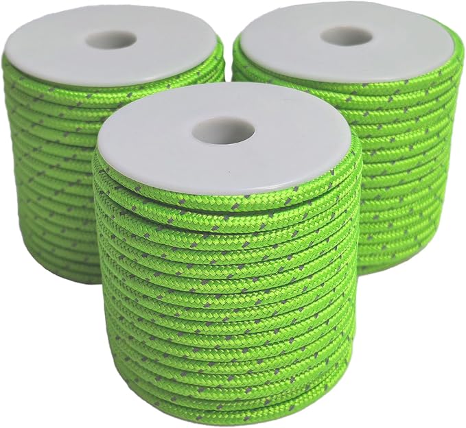 Dyneema Reflective Rope -2mm 400kg Fracture Strain by Unknown