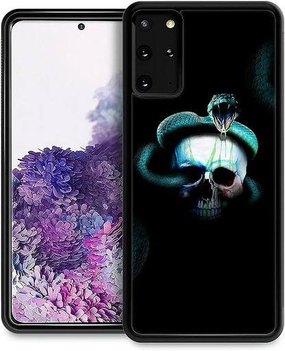 for Samsung Galaxy S20 Plus Case, Skeleton Winding Snake Pattern Graphic Design by FKBRCL4U