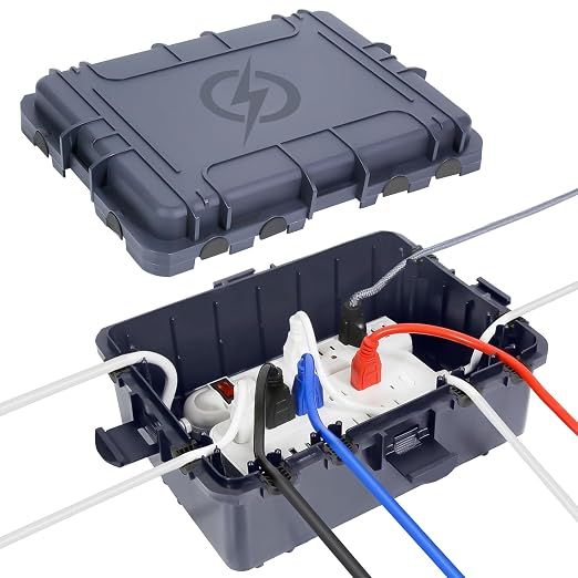 Waterproof Electrical Box, Large Outdoor Extension Cord Covers Waterproof by OUTDSPLY