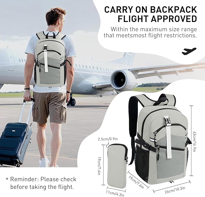 Small Hiking Backpack, 20L Lightweight Travel Daypack, Traveling and Outdoor - Image 4