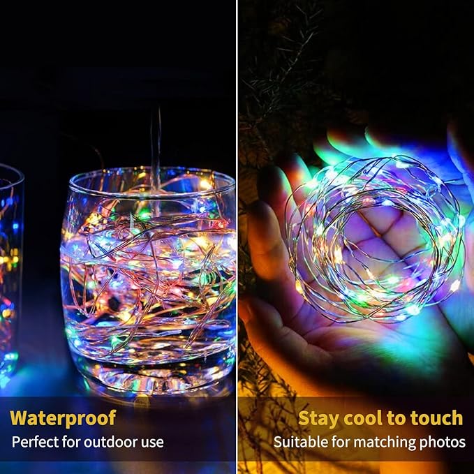 Brightown 12 Pack Multi-Color Fairy Lights Battery Operated - 7ft 20 LED - Image 2