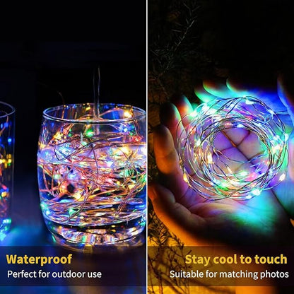 Brightown 12 Pack Multi-Color Fairy Lights Battery Operated - 7ft 20 LED - Image 2