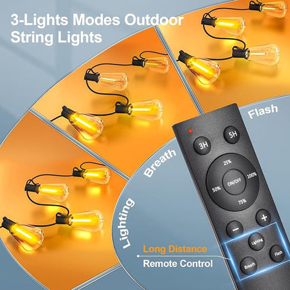 Outdoor String Led Patio Lights - 150Ft 45M Outside Waterproof Light - Image 2