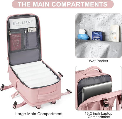 Travel Backpack for Women Airline Approved Carry on Backpack for Airplanes - Image 5