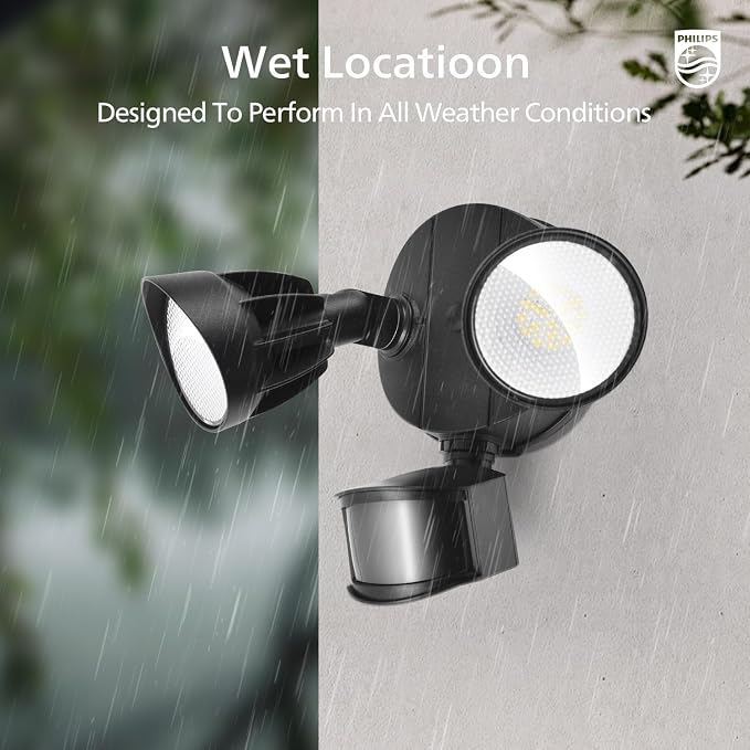 Philips 44W 4200 lm LED Security Light Outdoor w/PIR Motion Sensor, 5000K - Image 8