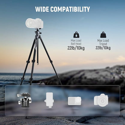 NEEWER LITETRIP LT07 61" Aluminum Travel Tripod - Image 7