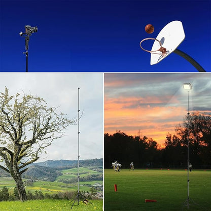 【16' Heavy Duty】 RAUBAY Extreme Tall Video Camera Sports Tripod Stand - Image 7