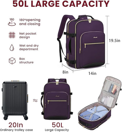 LOVEVOOK 50L Large Travel Backpack - Image 2