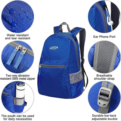 G4Free 20L Lightweight Packable Backpack Travel Hiking Daypack Foldable Backpack - Image 3