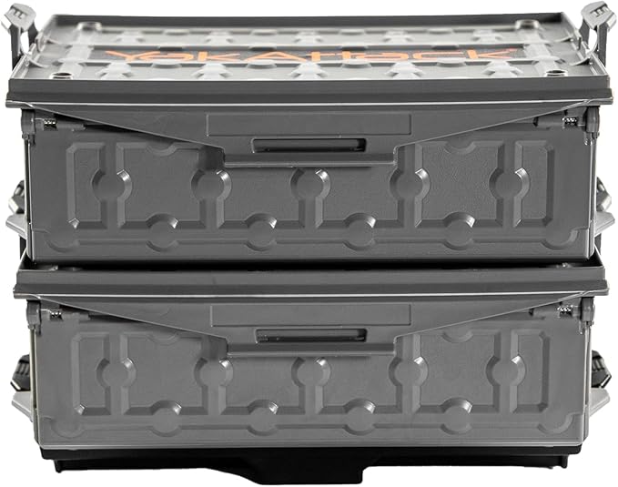 YakAttack TracPak Combo Kit – Battleship Grey | 2 Stackable Storage Boxes + - Image 4