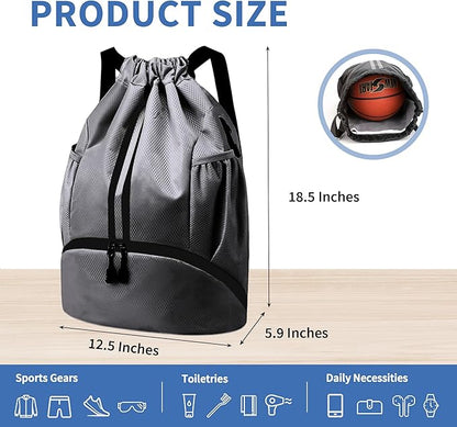 JELUTAR Drawstring Backpack Gym Bag - Image 2