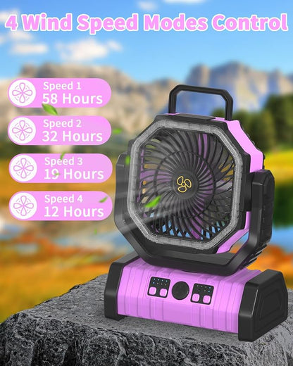 ADUST Camping Battery Operated Powered Fan - Image 3