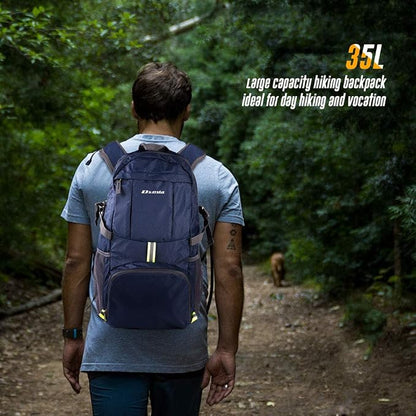 35L Lightweight Packable Backpack Waterproof Durable Hiking Travel Backpack - Image 6