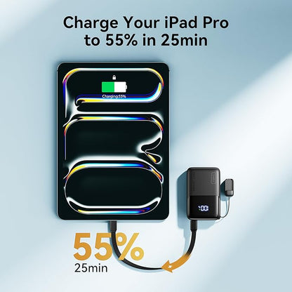 INIU Mini Portable Charger, Small 45W PD Power Bank, 10000mAh USB C in&Out Fast - Image 4