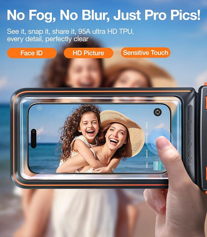 TORRAS IPX8 Waterproof Phone Pouch Floating, Underwater Screen Touchable - Image 5