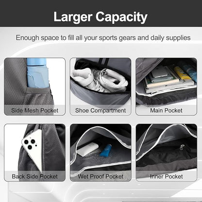Hoedia Sports Drawstring Backpack - Image 4