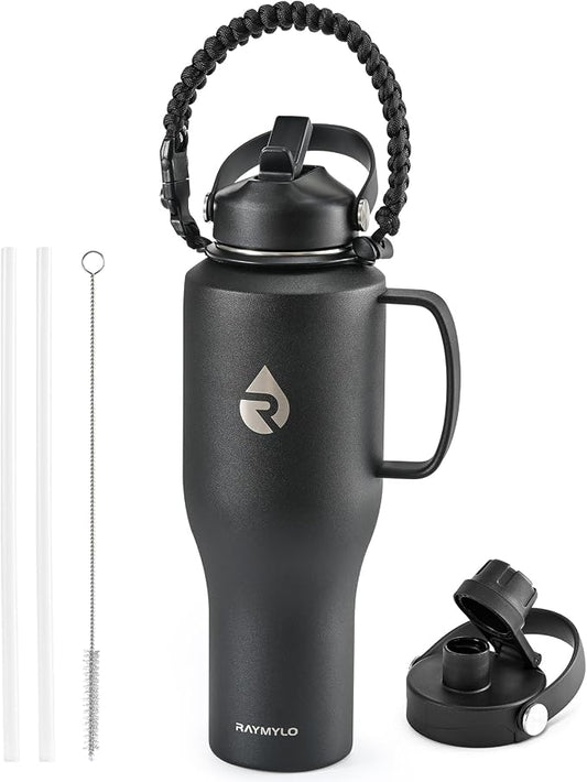 RAYMYLO Insulated Water Bottle 40oz, Stainless Steel Water Bottle by RAYMYLO