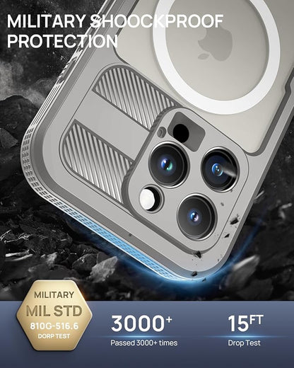 Lanhiem Magnetic for iPhone 16 Pro Max Case, IP68 Waterproof Dustproof Case - Image 5