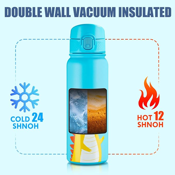 OLDLEY 20 Oz Insulated Stainless Steel Water Bottle - Image 6
