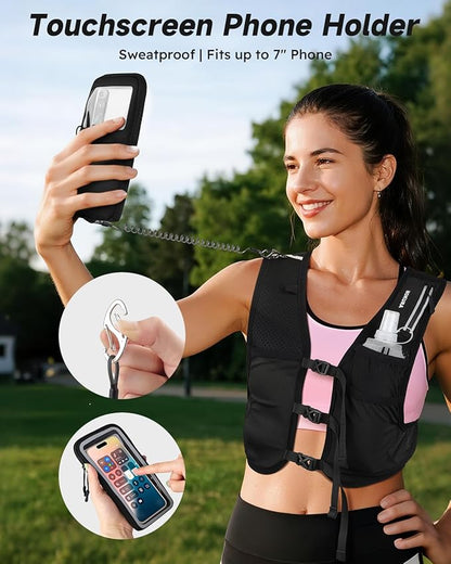 MOKURA Running Vest for Women Men, Lightweight Hydration Vest - Image 3