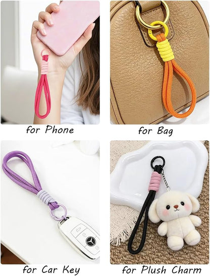 8/13/18/20/30 Pack Paracord Keychain Rope Bag Charms Colorful Braided Charms - Image 8