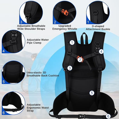 Insulated Hydration Backpack - 18L Leak-Proof Hiking Daypack - Image 3
