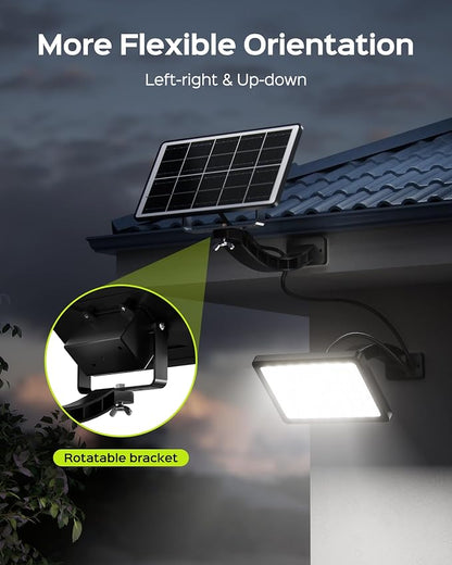 JACKYLED Solar Lights Outdoor 299 LED 1000 Lumens Bright Solar Wall Spotlight - Image 4