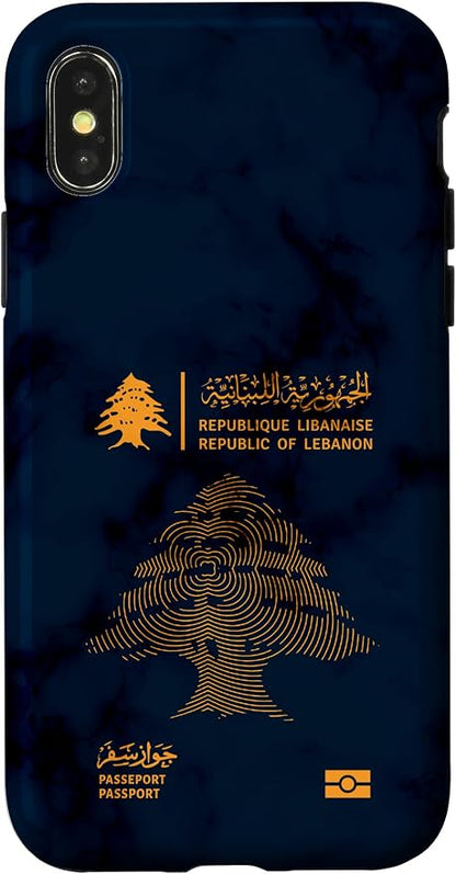Lebanon, Lebanon Passport, Lebanon Flag, Lebanon map. Case by Unknown