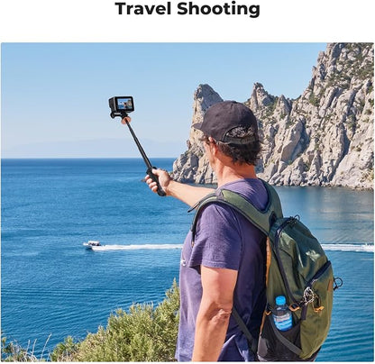 K&F CONCEPT 33.5cm/13.2" Selfie Stick Tripod, Portable Vlog Handle Grip Action - Image 7