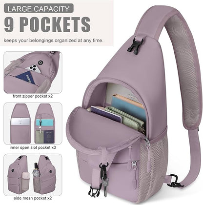 Pritent Crossbody Bags for Women Men Trendy Sling Bag Backpack Casual Chest Bag - Image 3