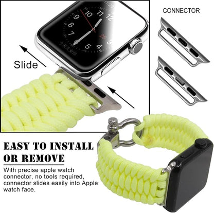 Savior Survival Gear Apple Watch Band 38mm Replacement Survival Paracord Watch - Image 3