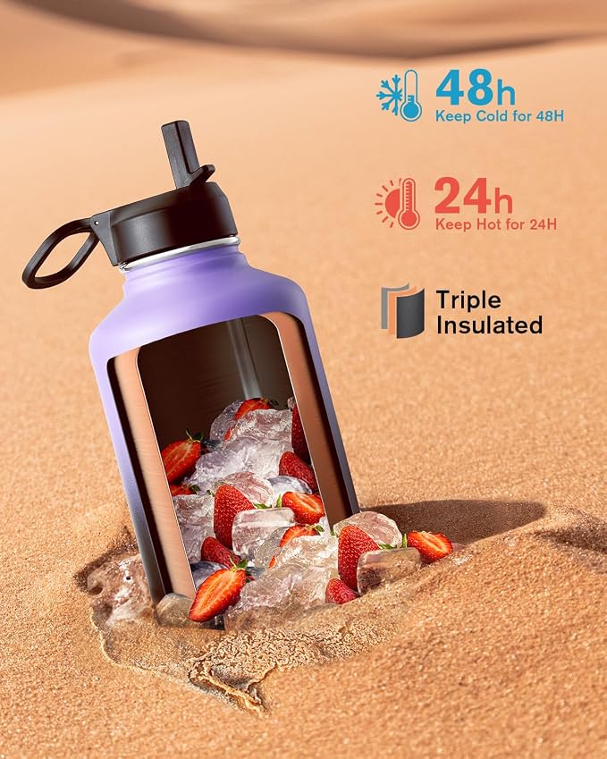 Coolflask Half Gallon Water Bottle Insulated - Image 2