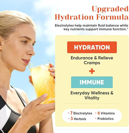 Venture Pal 2-in-1 Hydration + Immune Electrolytes Powder Packets - Image 2