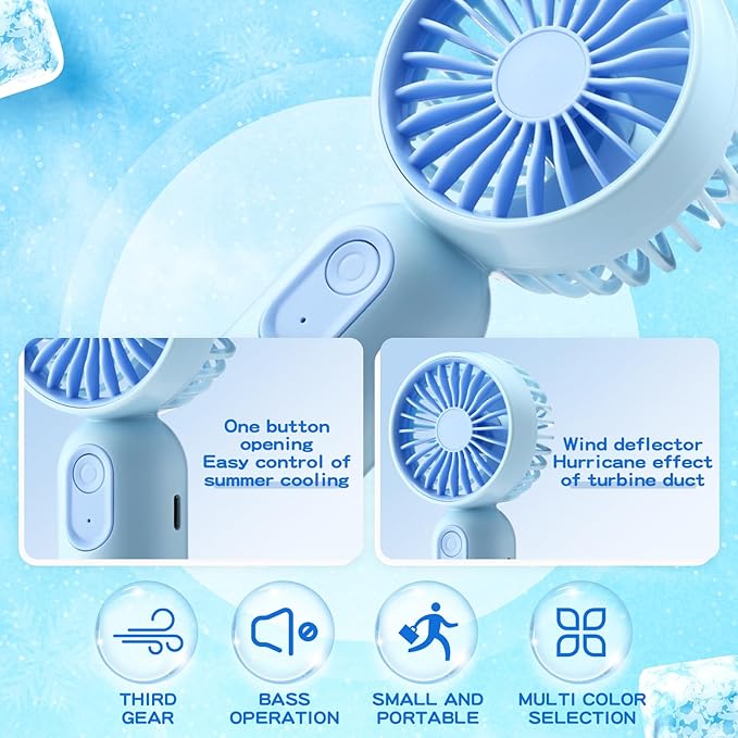 Rossesay 36 Pcs Mini Portable Fan Bulk Cute Handheld Lightweight Small Little - Image 5