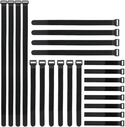 YiwerDer Reusable Fastening Cable Straps and Cable Ties Set 24 Pack, Adjustable by YiwerDer