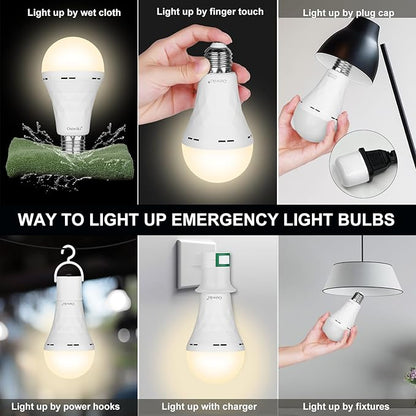 Ostwiki 2 Pack Rechargeable Light Bulb, Emergency Light Bulbs - Image 4